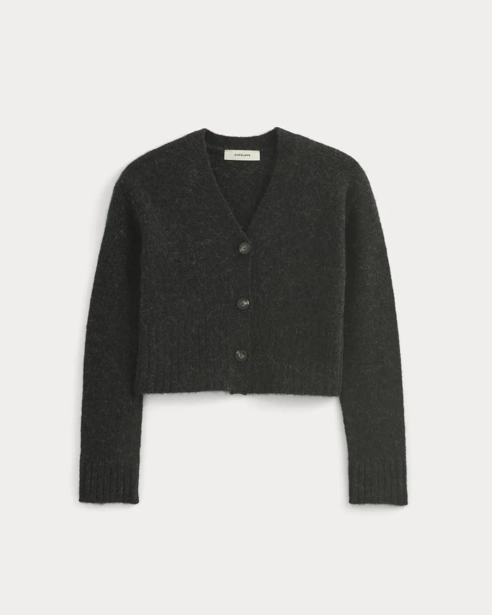 HIGH V CROPPED CARDIGAN IN ALPACA - 1