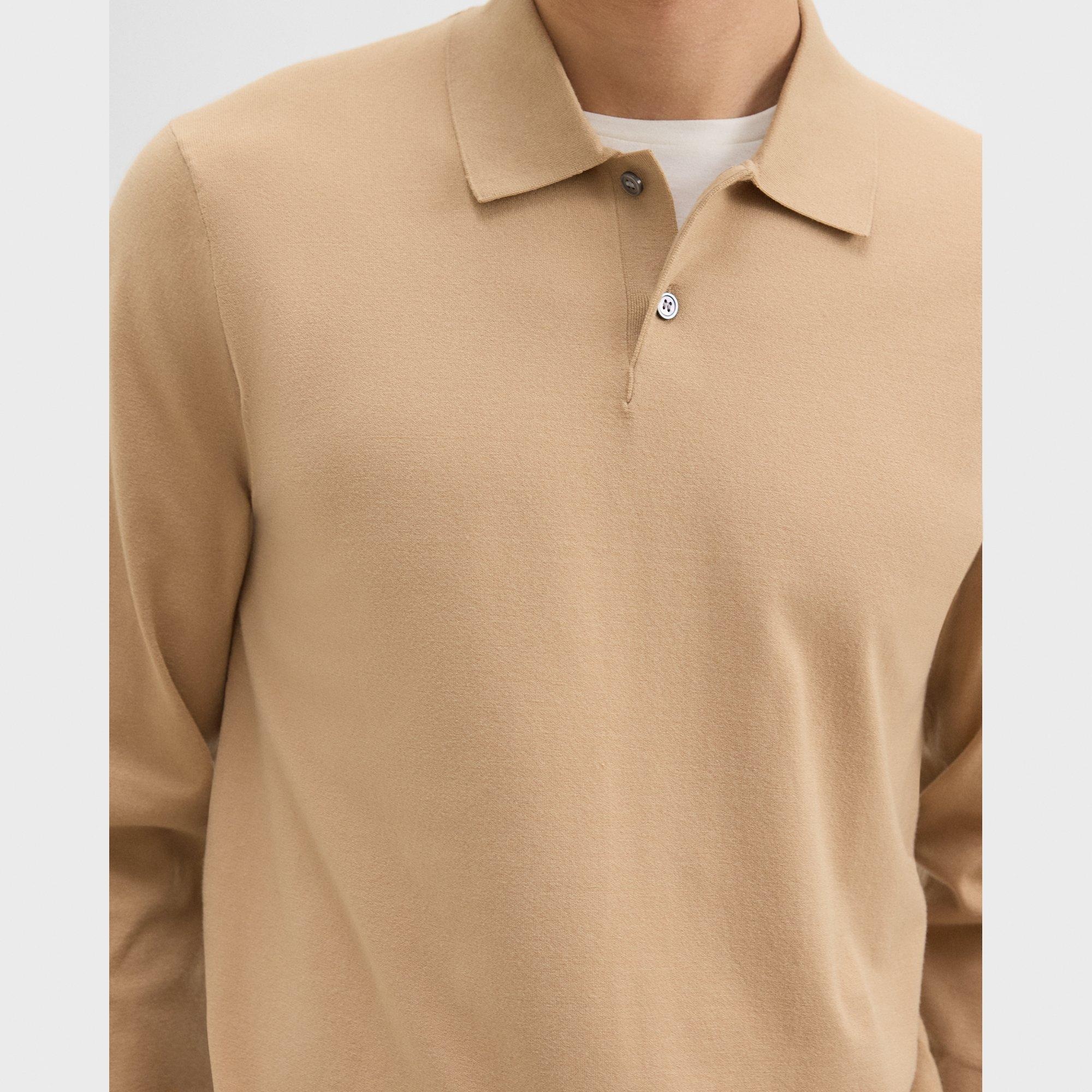 Goris Long-Sleeve Polo Shirt in Light Bilen - 5