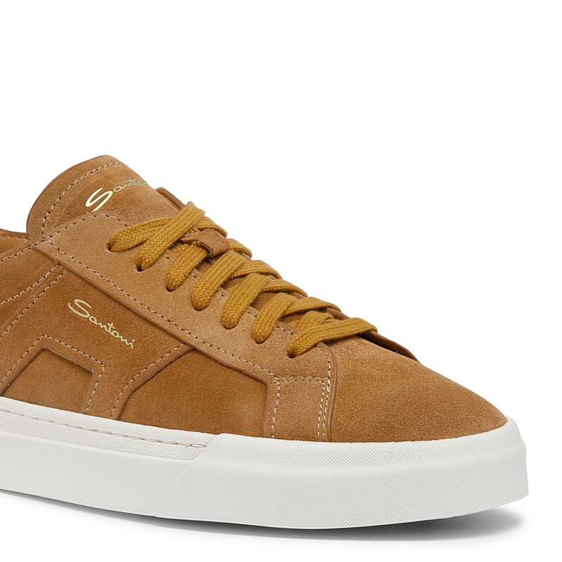 Men's brown suede Double Buckle Sneaker 5