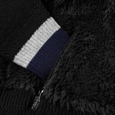 sacai Sacai Faux Shearling Knit Jacket outlook