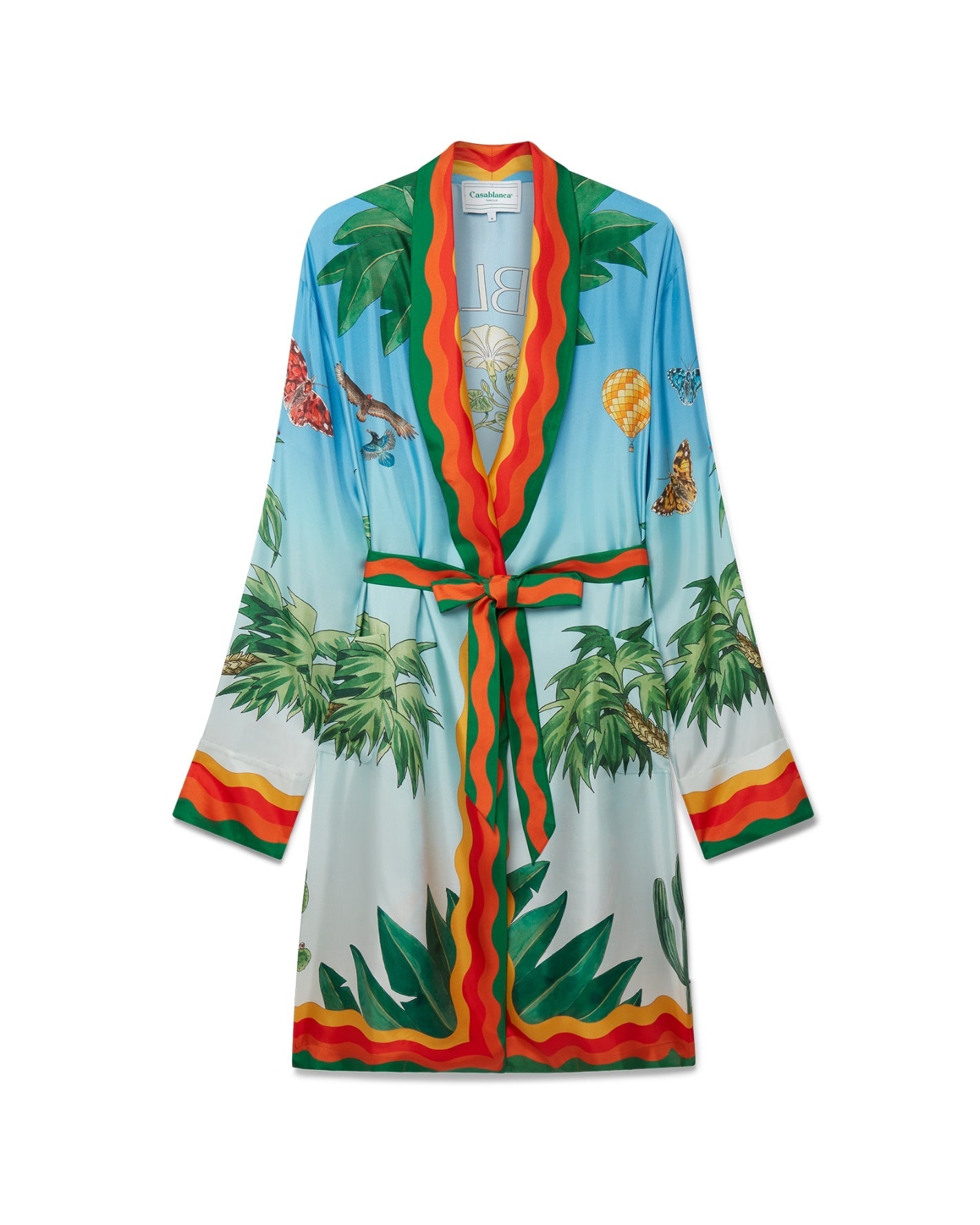 Palm Springs Tennis Club Prive Silk Robe - 1