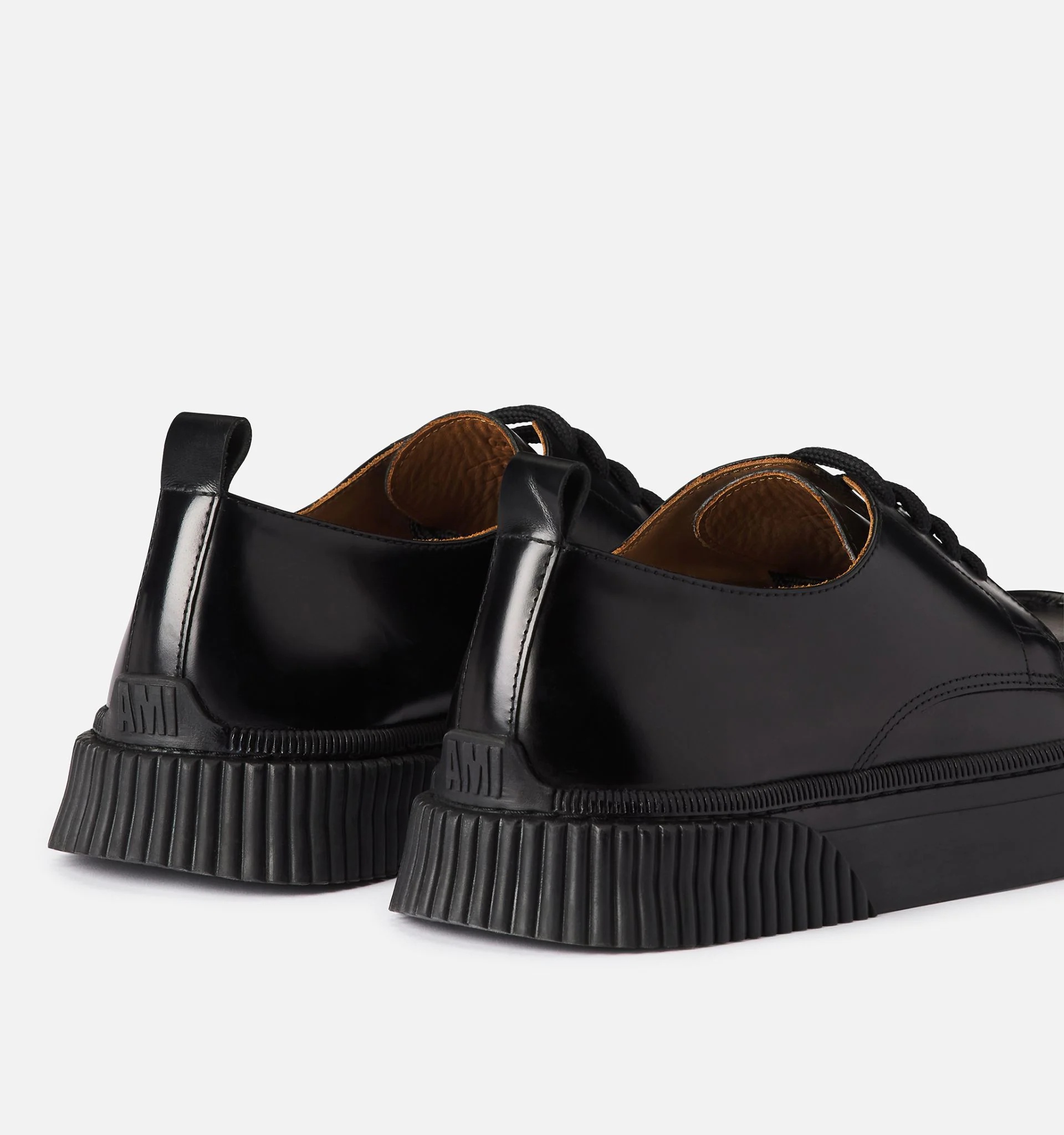 Textured Ami Sole Derbies - 7