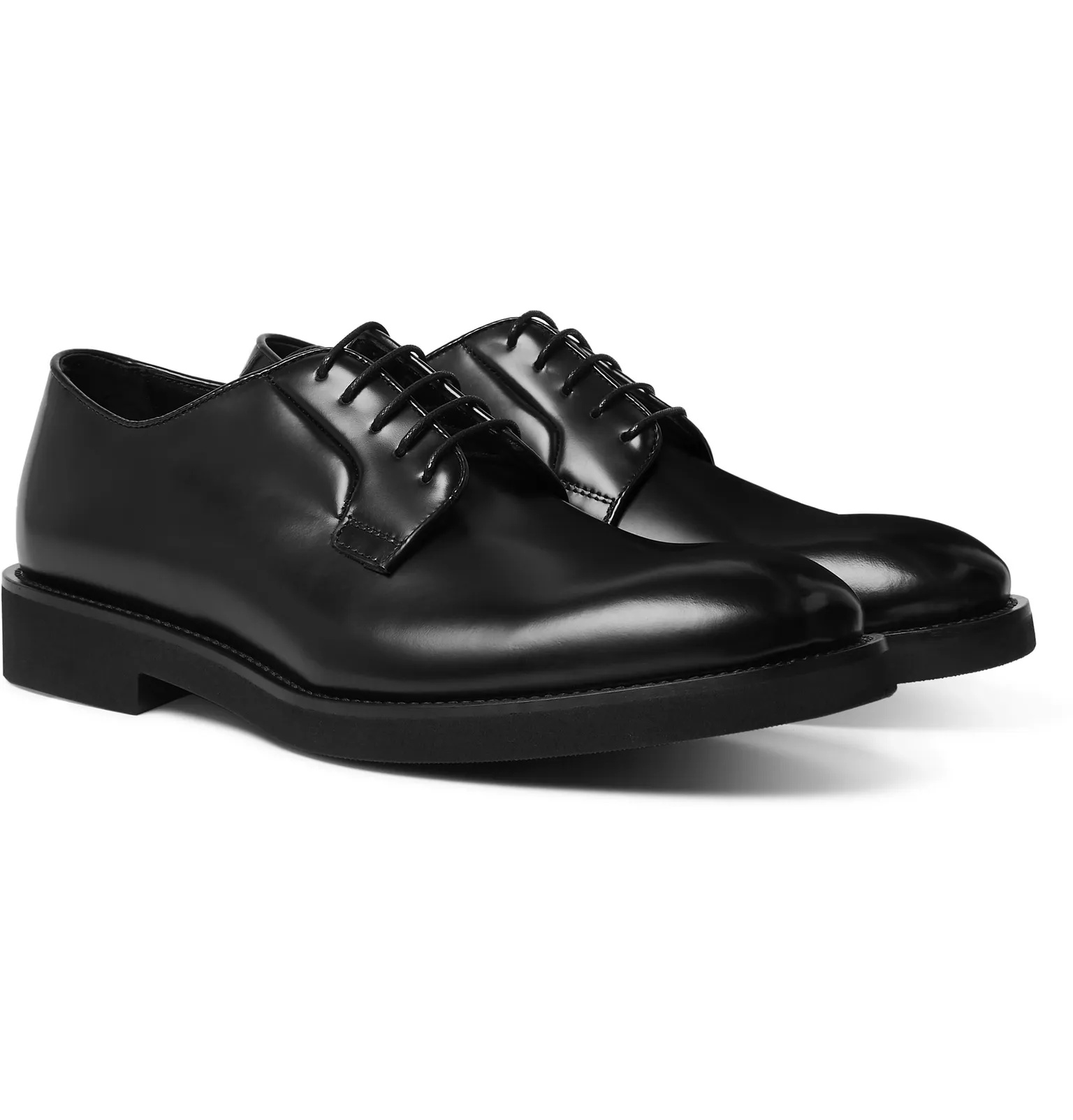 Ludlow Polished-Leather Derby Shoes - 4