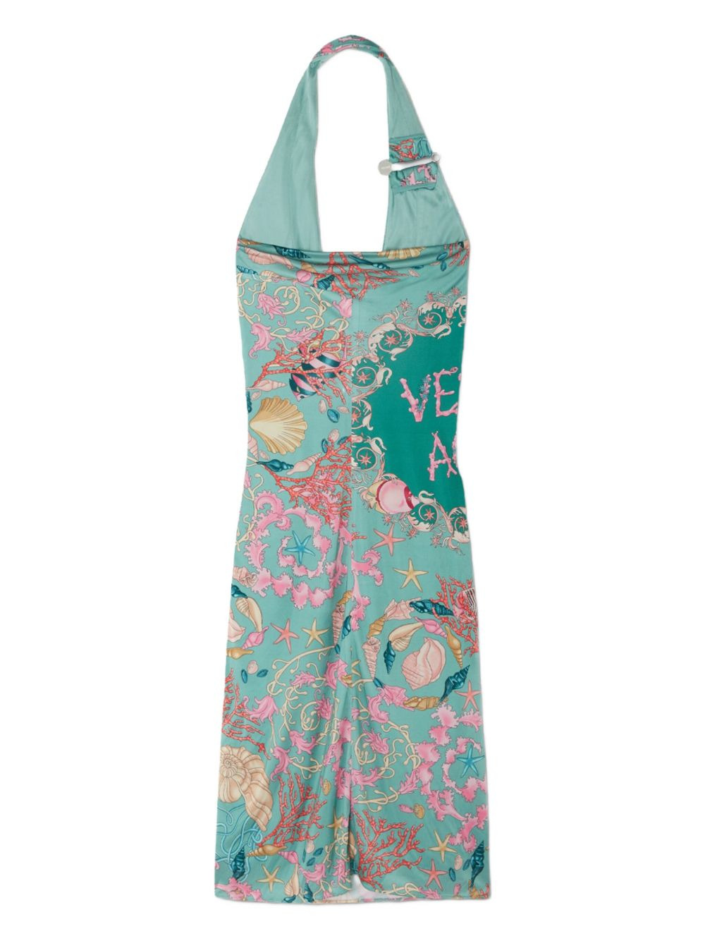 seashell-print halter-neck midi dress - 2