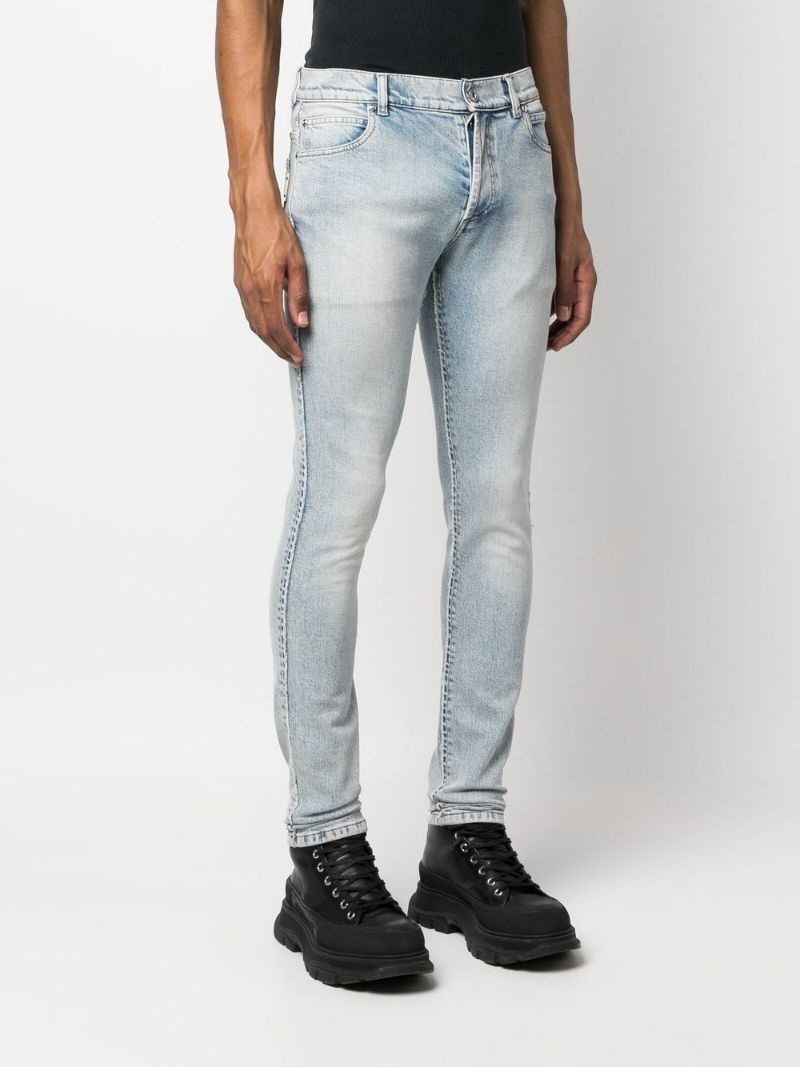 slim-cut denim jeans - 3