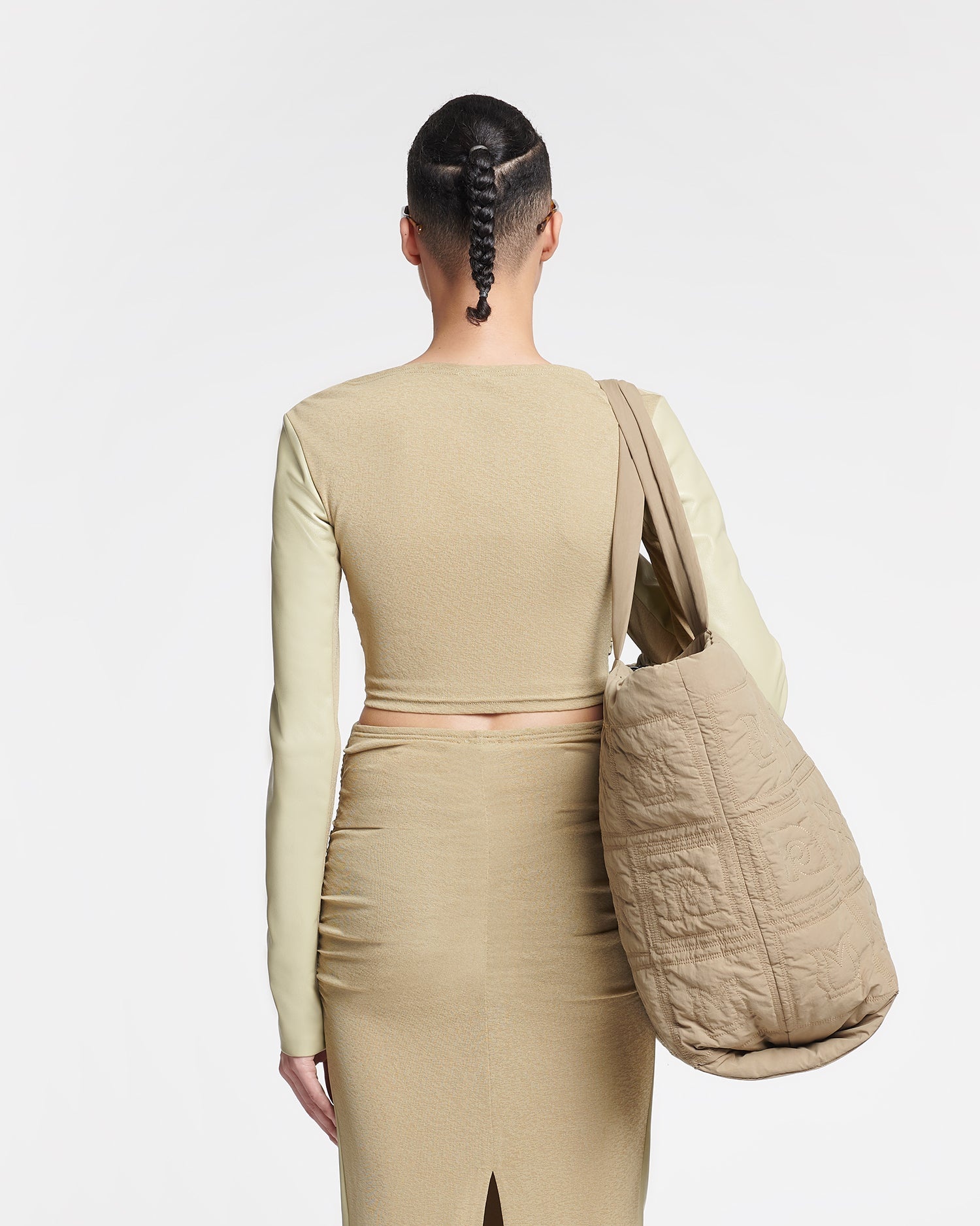 Cropped Okobor™ Alt-Leather Top - 3