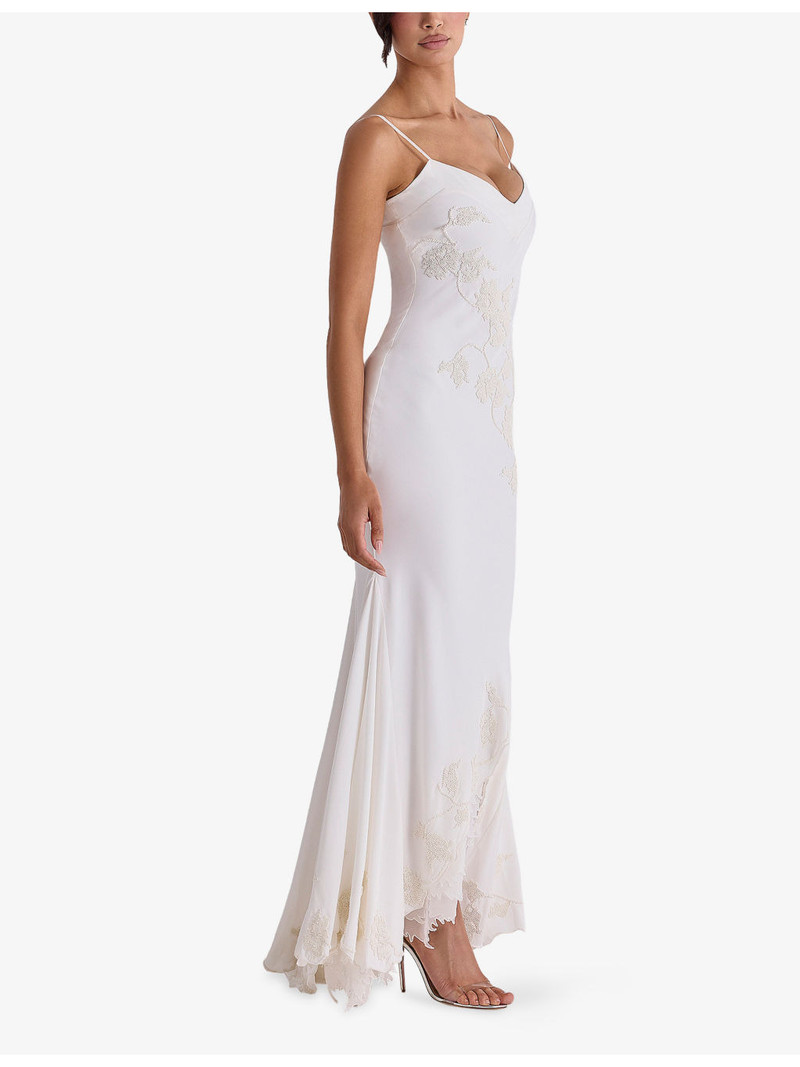 Anastelle Bead-Embellished Satin Bridal Gown 3