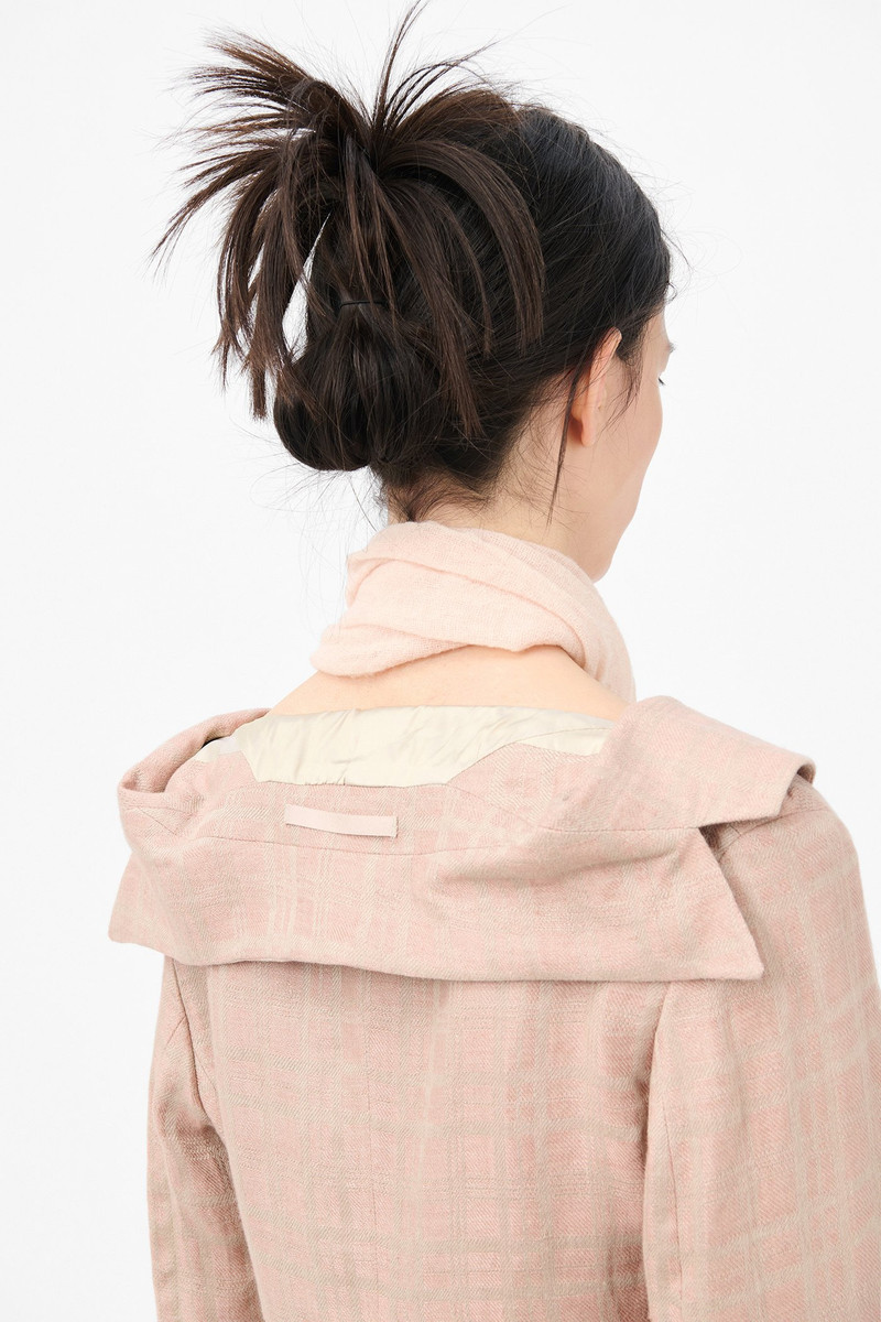 Kaonashi Blazer Hammock Check Crumpled Linen 6