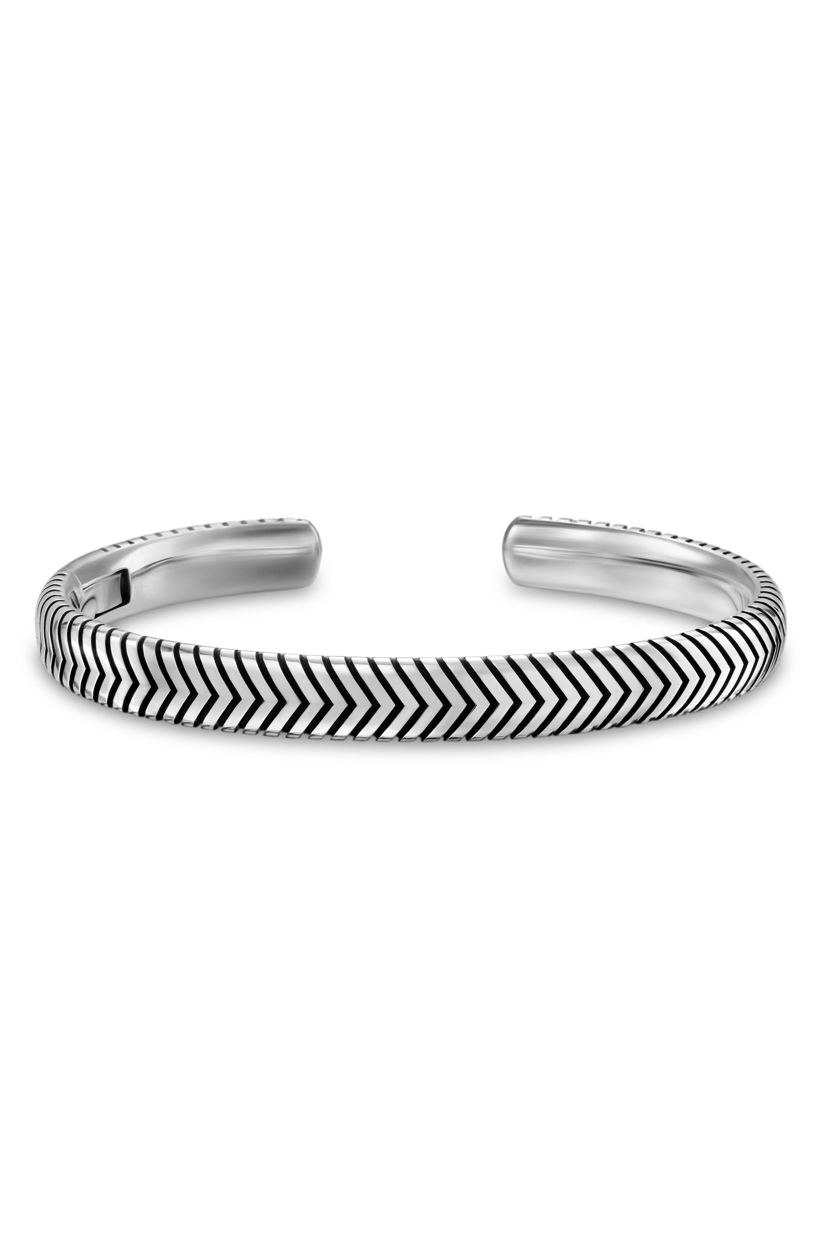 David Yurman Chevron Cuff Bracelet in Sterling Silver at Nordstrom - 6