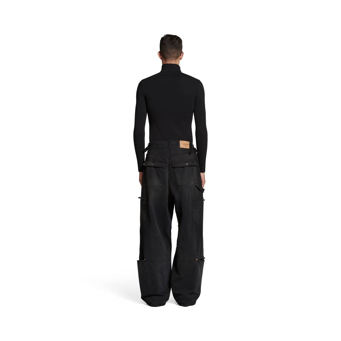 Cargo Pants in Black Faded - 4