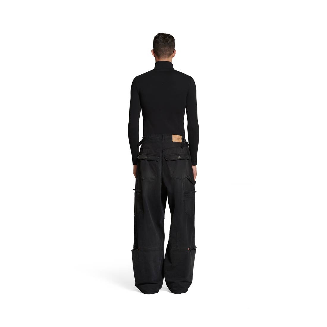 Men's Large Cargo Pants in Black