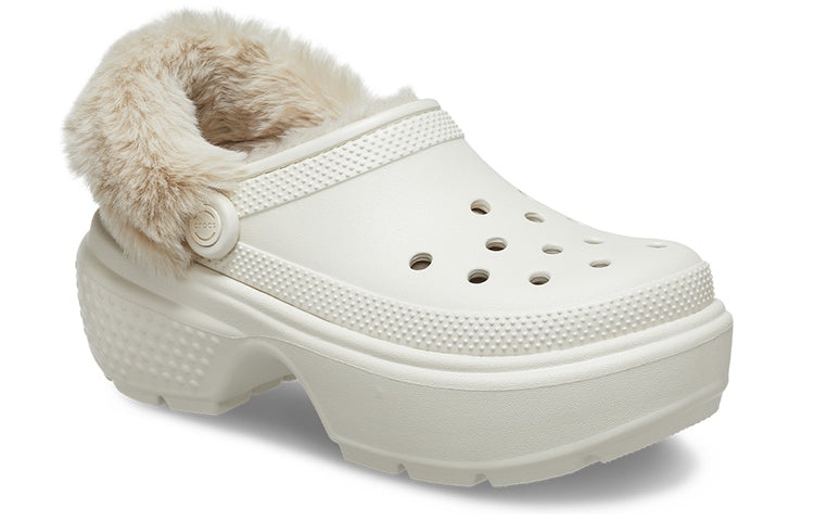 Crocs Stomp Lined Clogs 'White' 208546-160 - 4