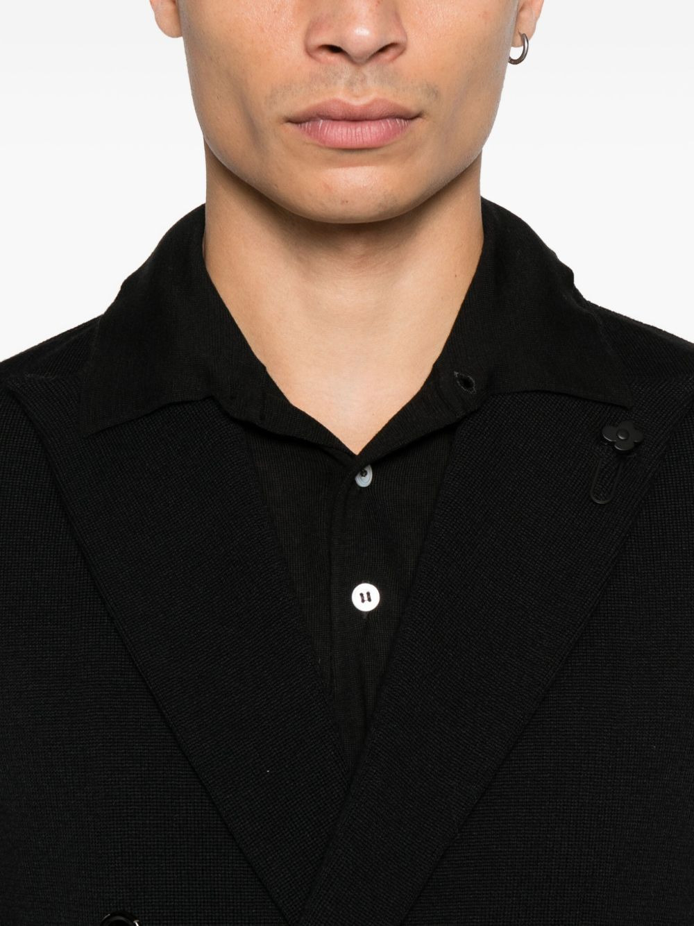 double-breasted wool jacket - 5
