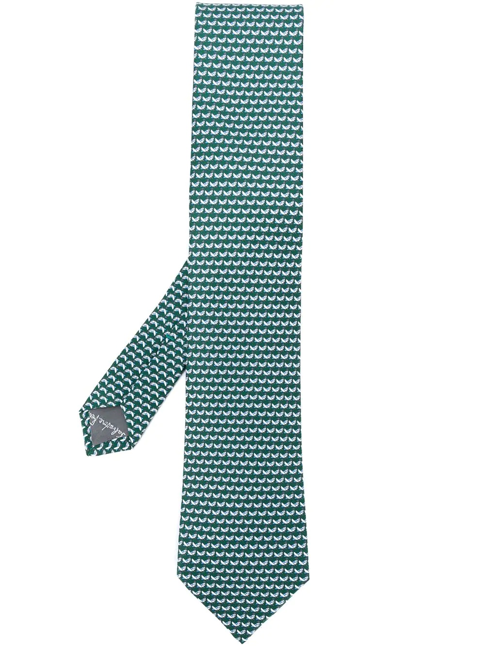 elephant-embroidered tie - 1