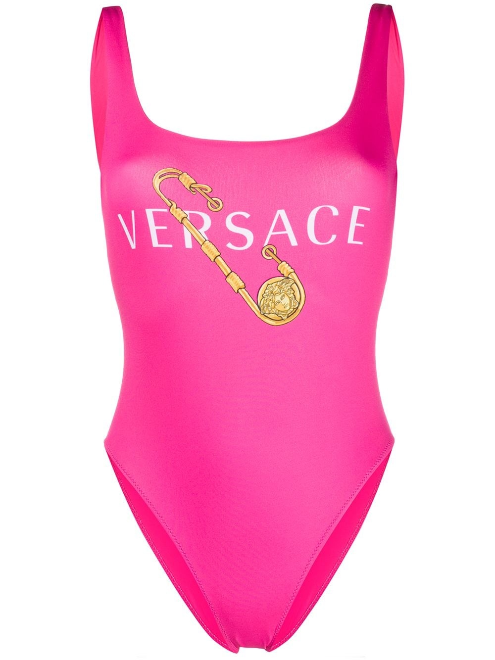 Safety Pin print swimsuit - 1