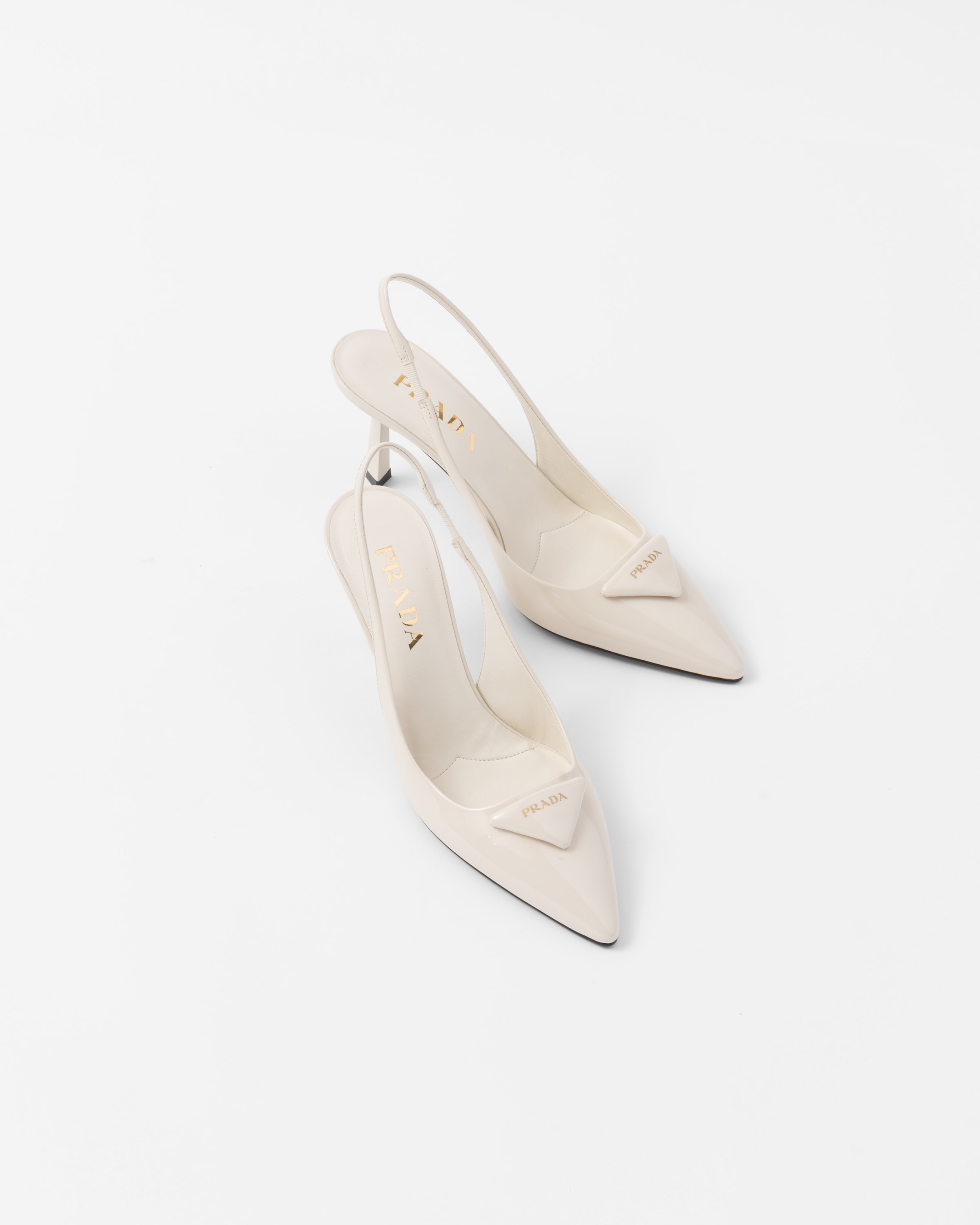 Patent leather slingback pumps - 4