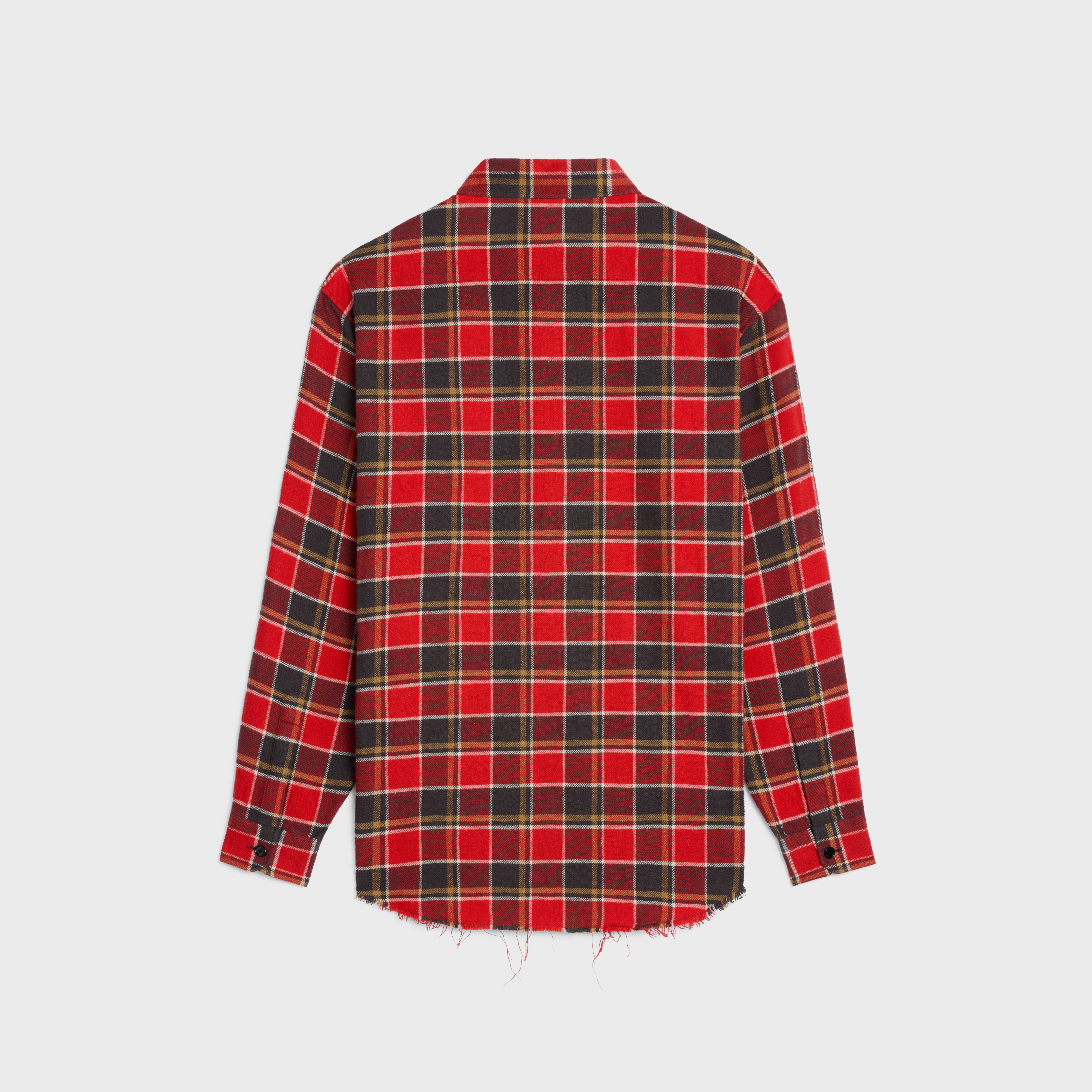 CELINE loose shirt in checked cotton | REVERSIBLE