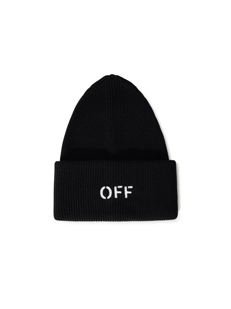 Off Stamp Loose Knit Beanie 1