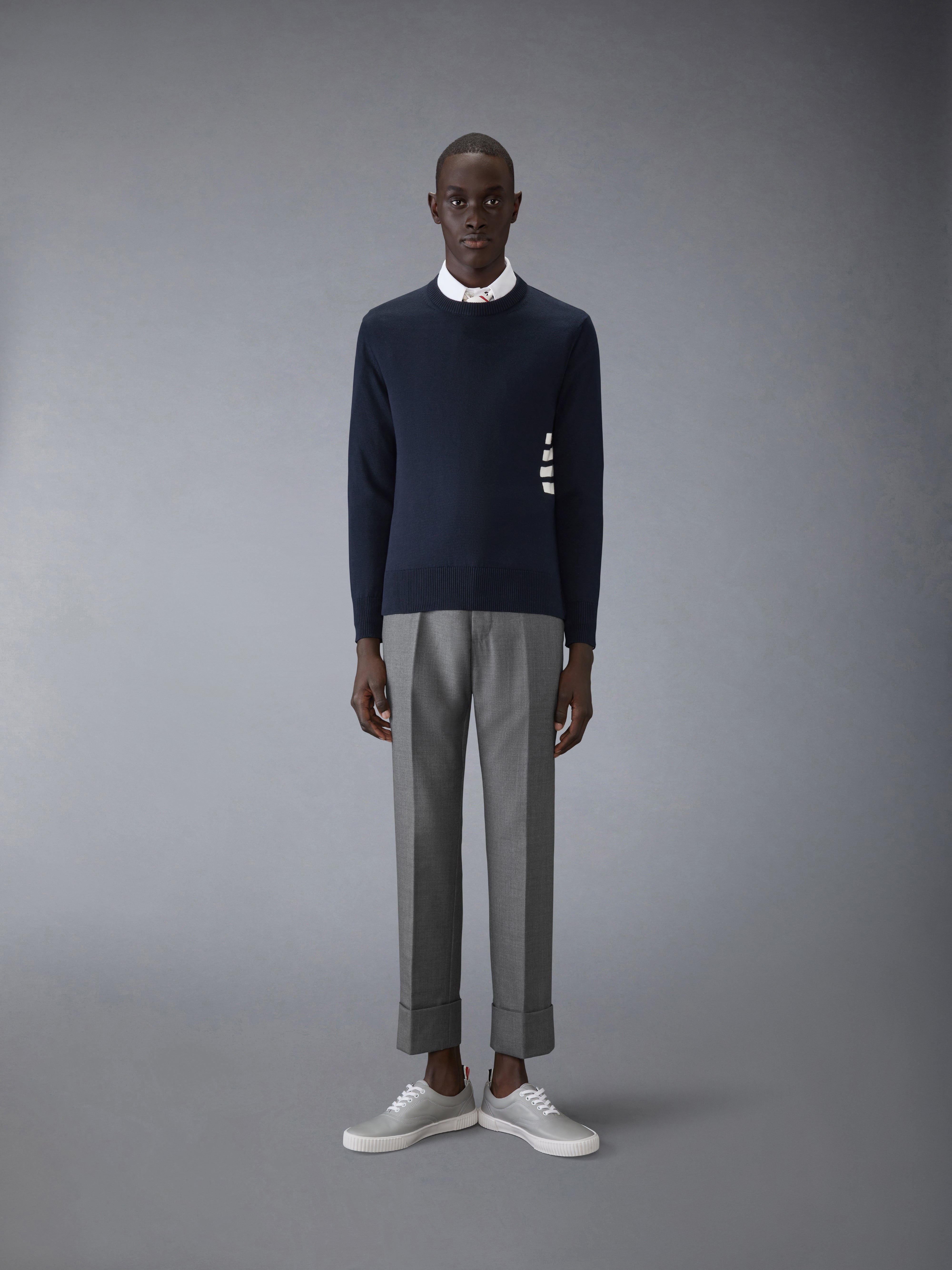 Cotton 4-Bar Pullover - 4