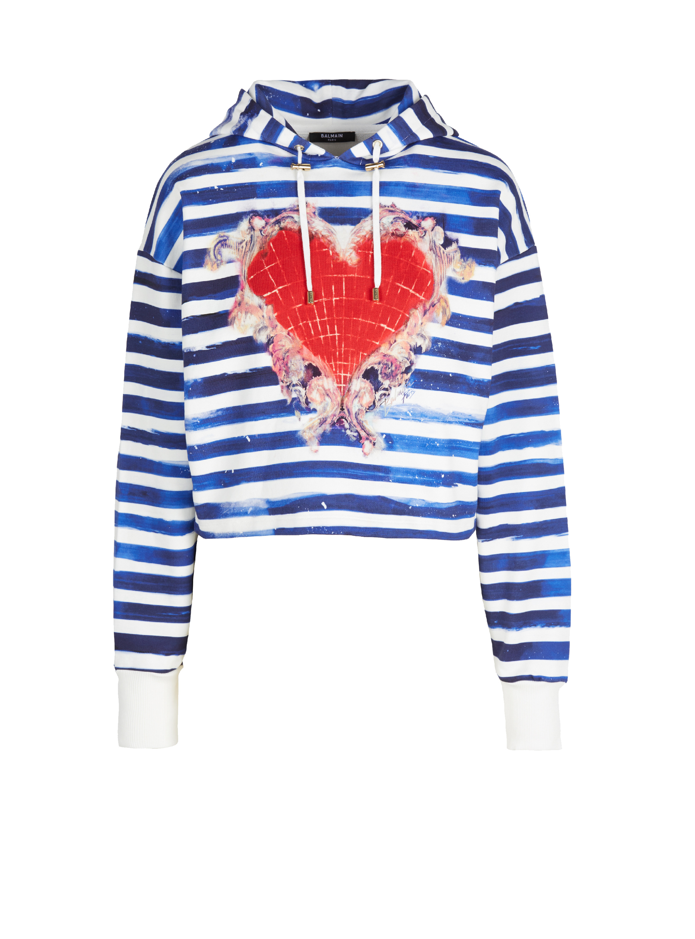 Valentine's Day printed short sweatshirt - 1