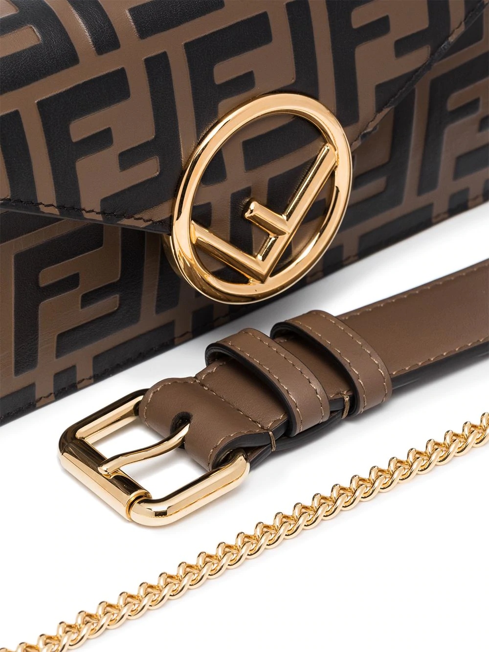 F is Fendi logo belt bag - 5