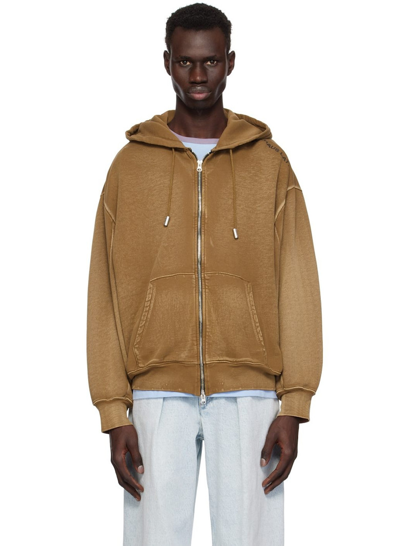 Tan Zip Hoodie 1