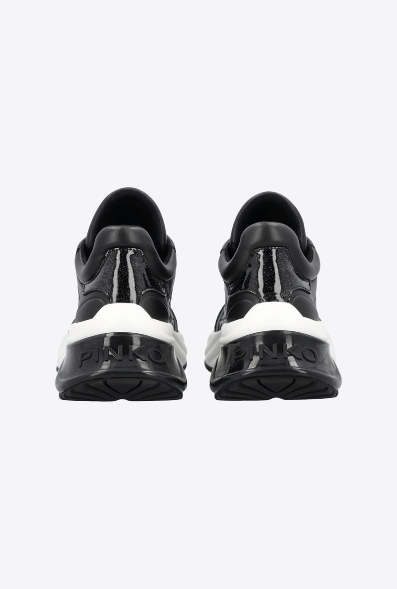 ARIEL SNEAKERS WITH LOVE BIRDS MONOGRAM MESH INSERT 7