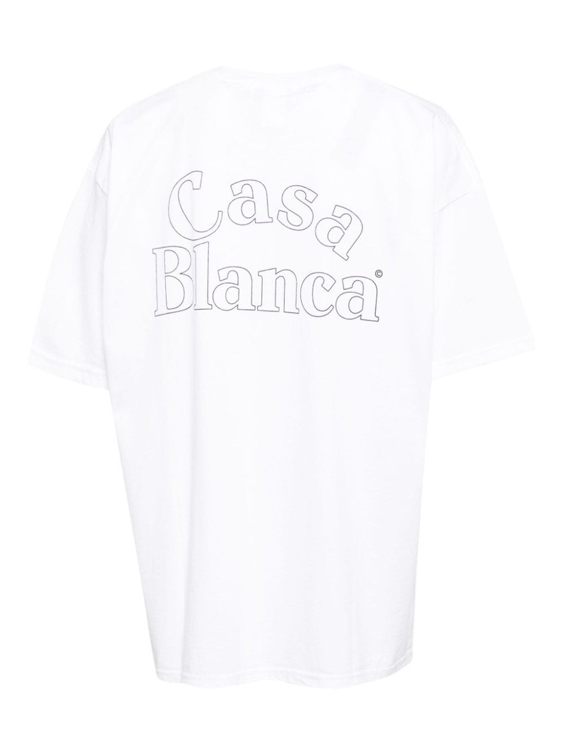CASABLANCA logo-print cotton T-shirt outlook