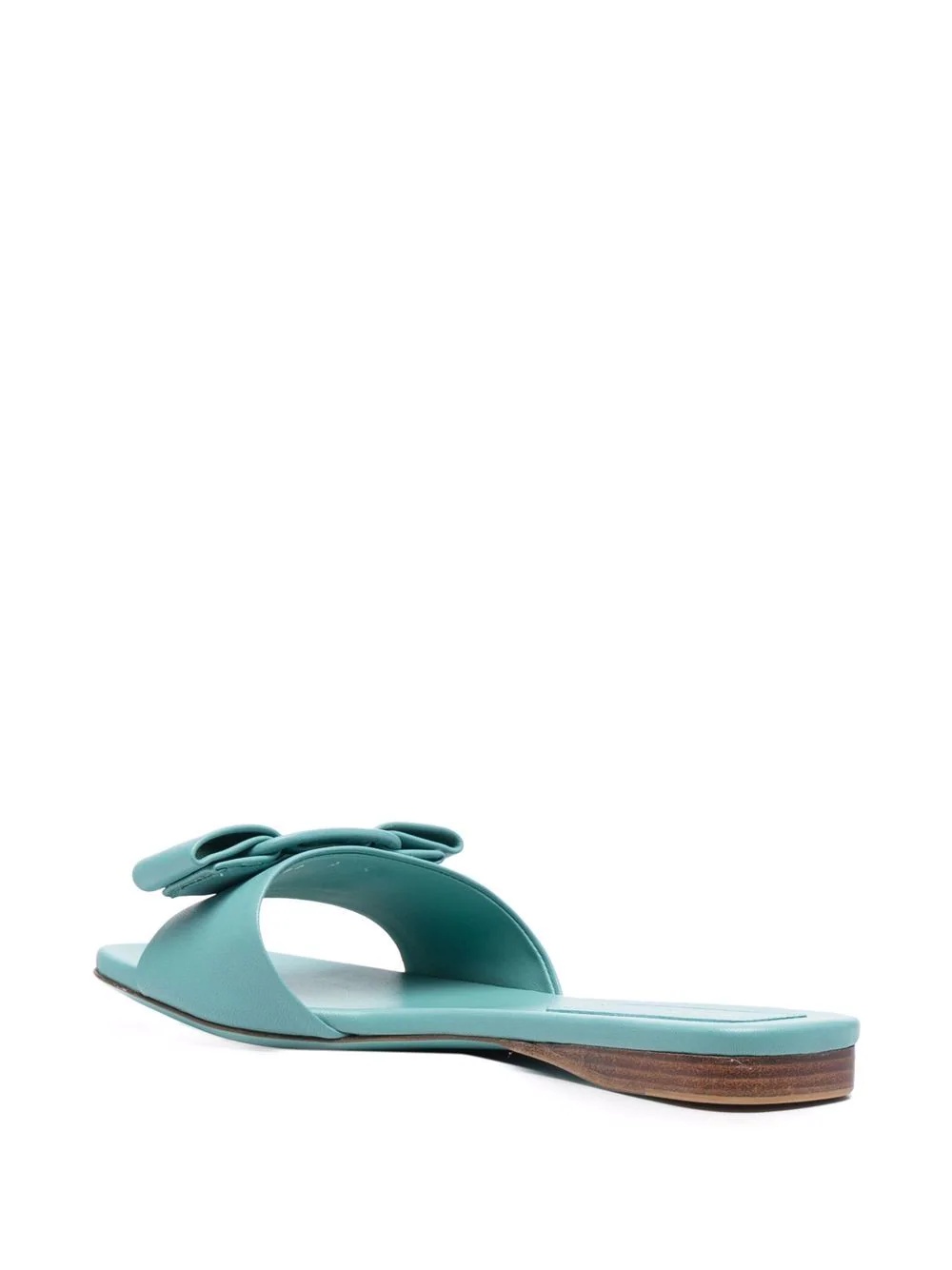 embossed bow-detail sandals - 3