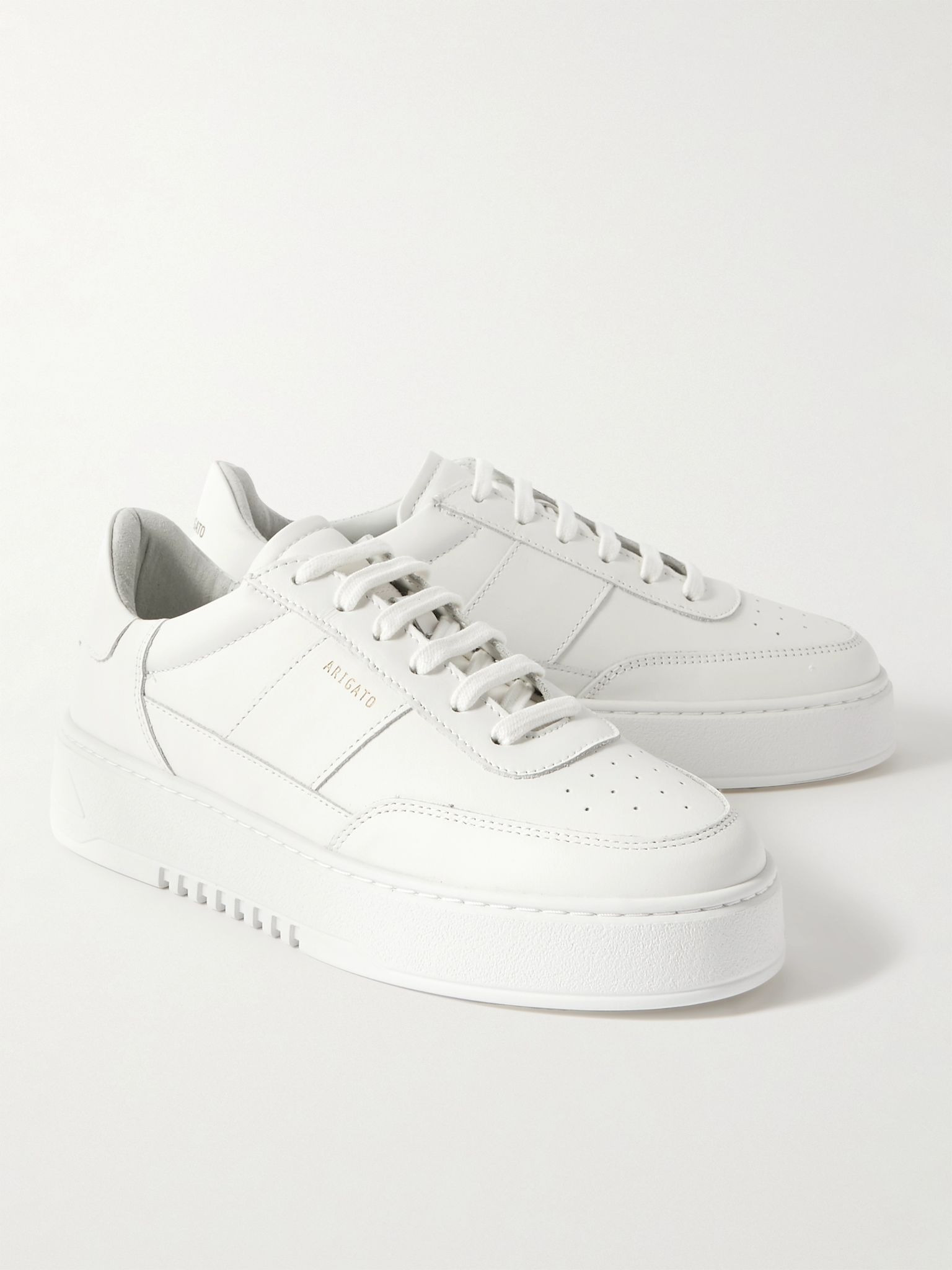 Orbit Vintage Leather Sneakers White - 4