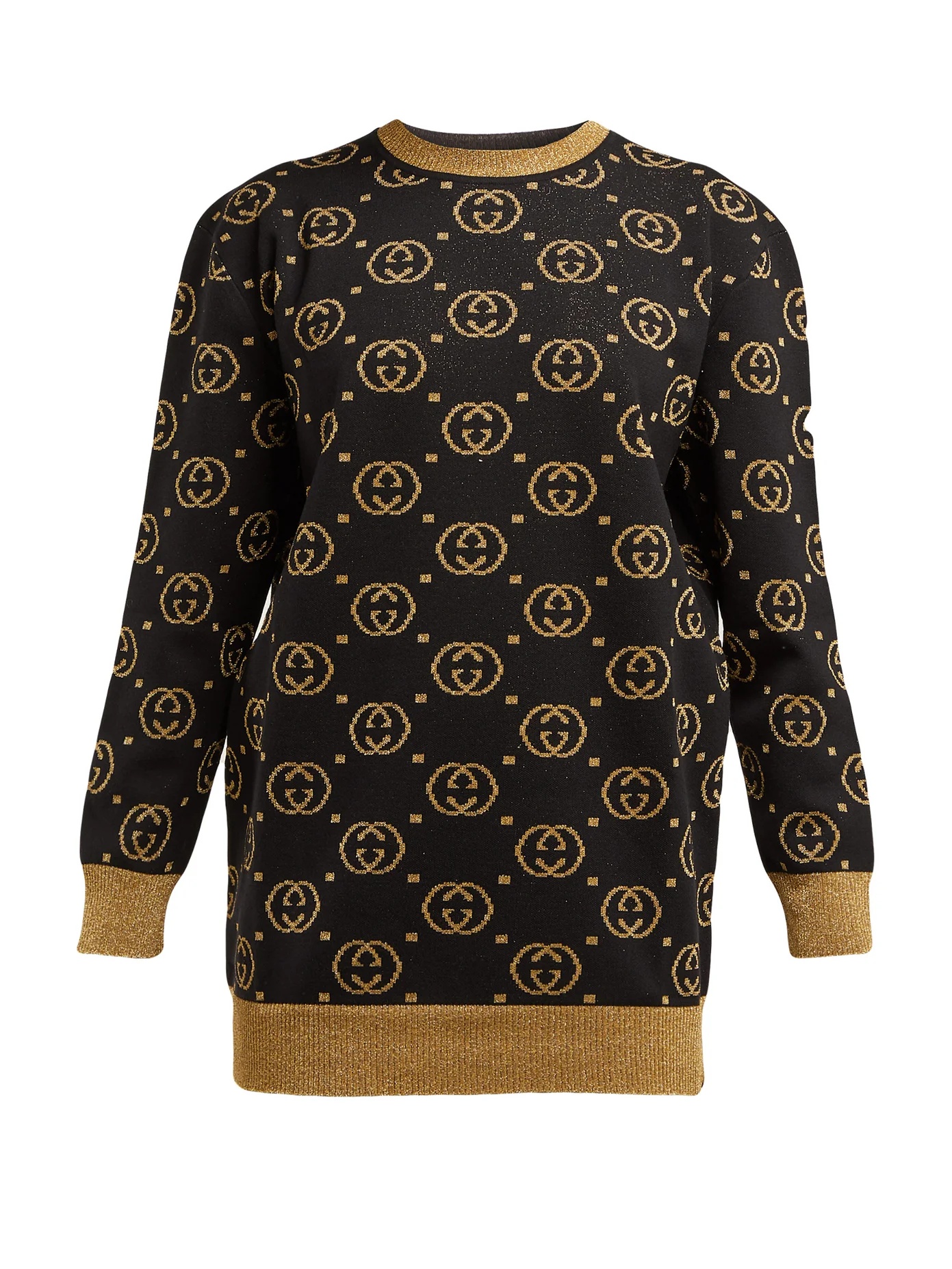 GG-jacquard wool-blend sweater - 1