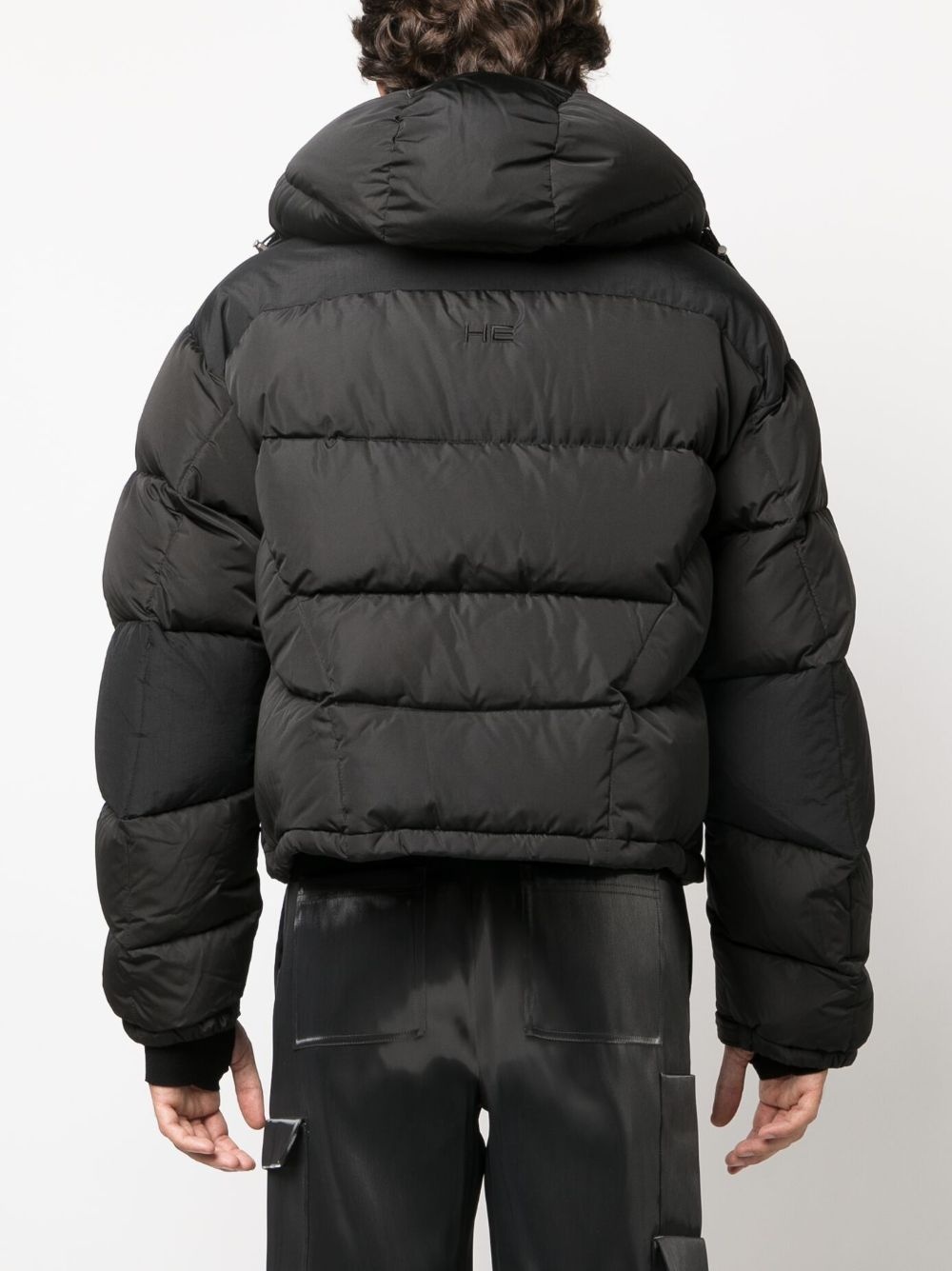 HELIOT EMIL™ HE Abstract zip-up down jacket | REVERSIBLE