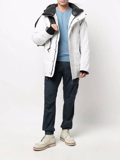 Canada Goose logo-patch hooded padded coat outlook