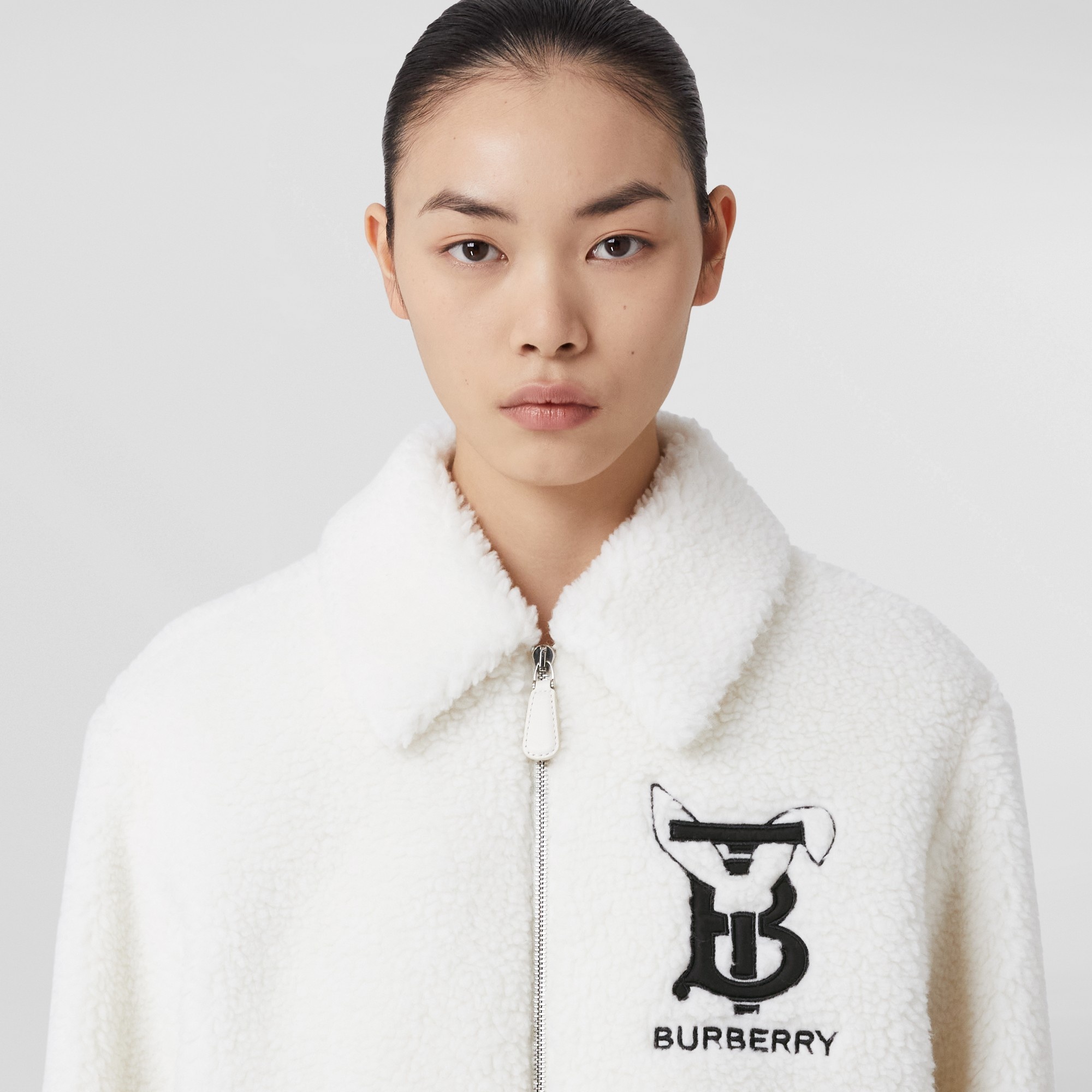 Rabbit Appliqué Fleece Jacket - 2