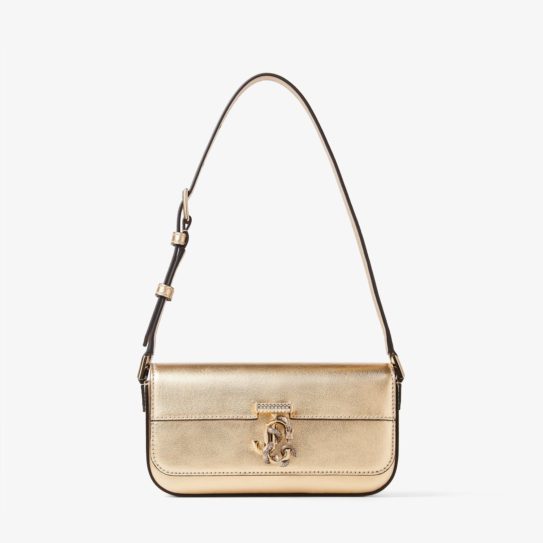 Avenue Mini Shoulder
Gold Metallic Nappa Leather Mini Shoulder Bag with Dragon - 1