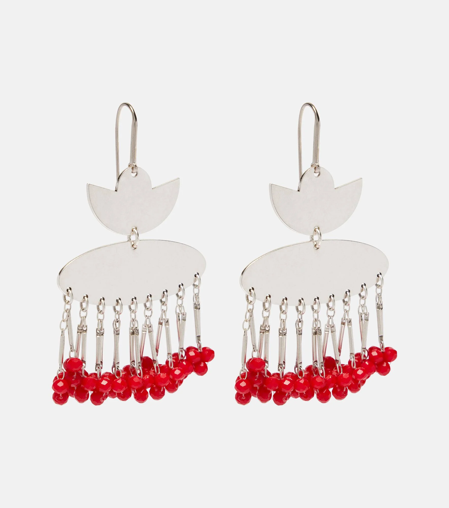 Beaded drop earrings - 1