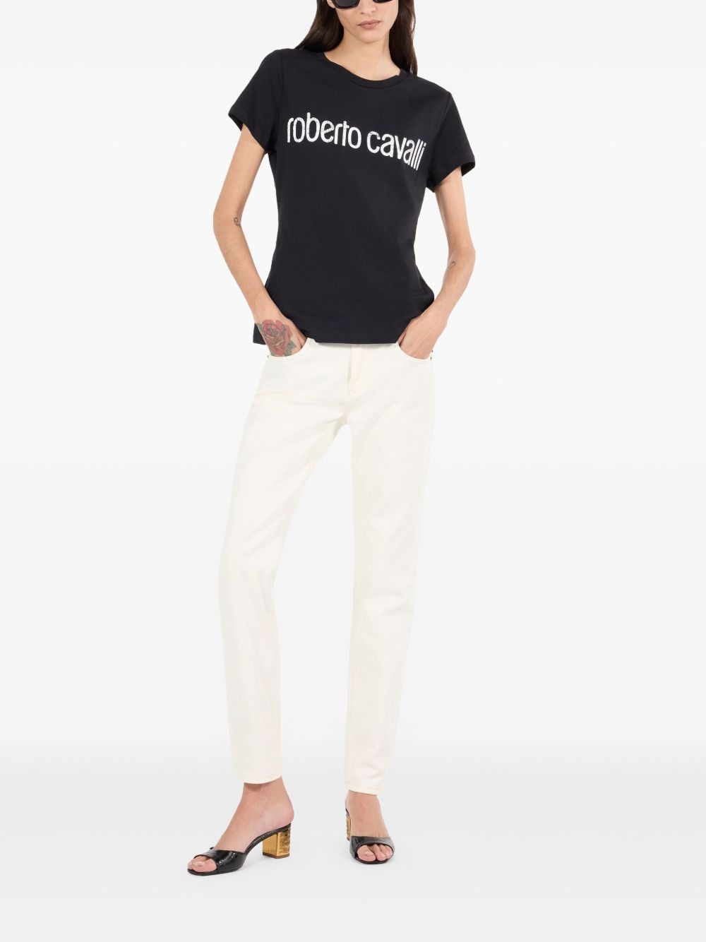 python-print jeans - 2