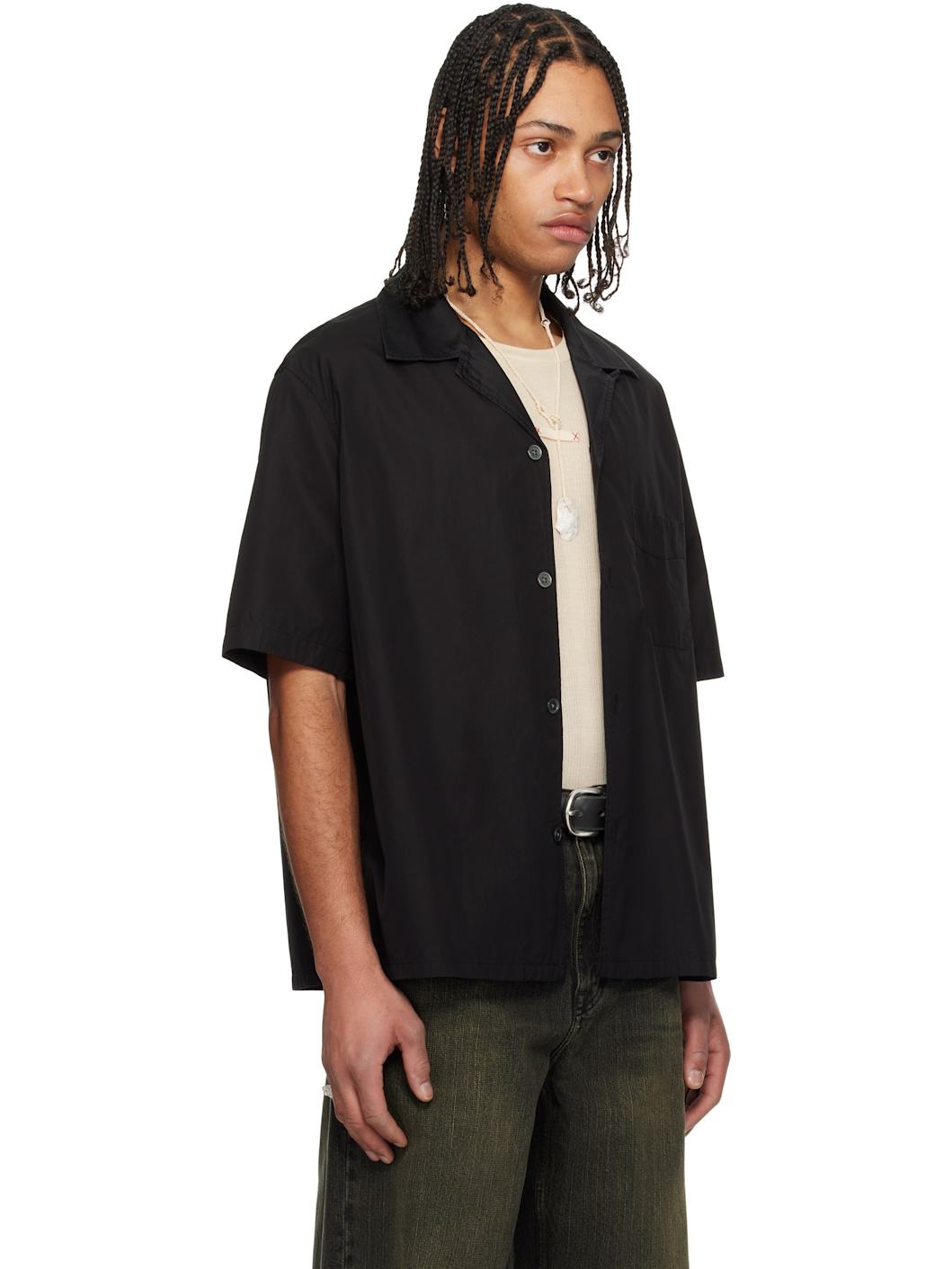 Black Heusen Short Sleeve Shirt - 2