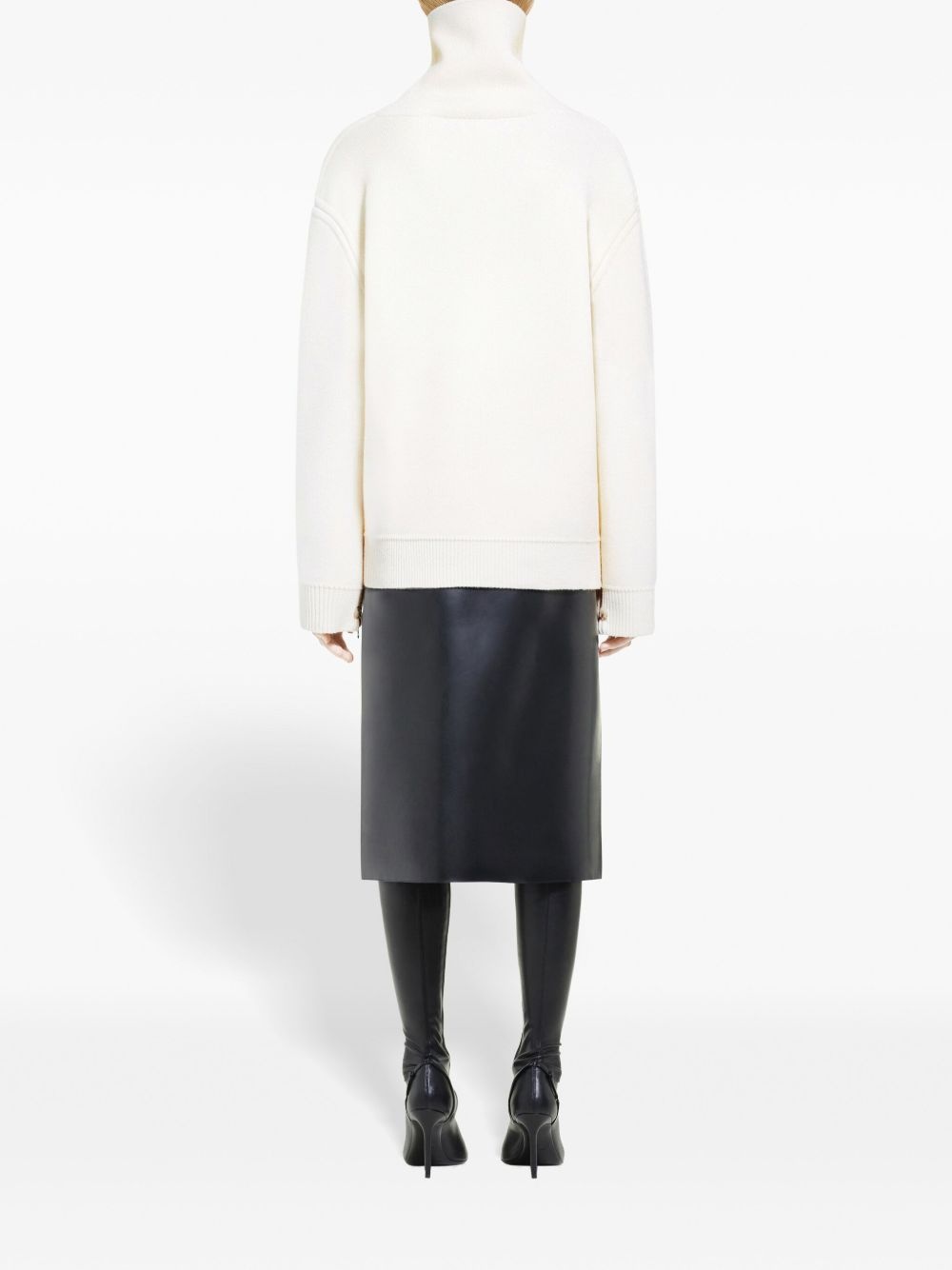 oblique translucent skirt - 4