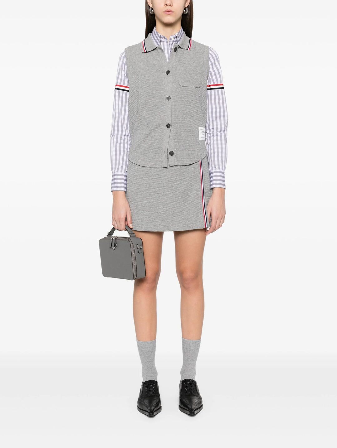 Cotton Waffle Sleeveless Button Shirt Women - 2