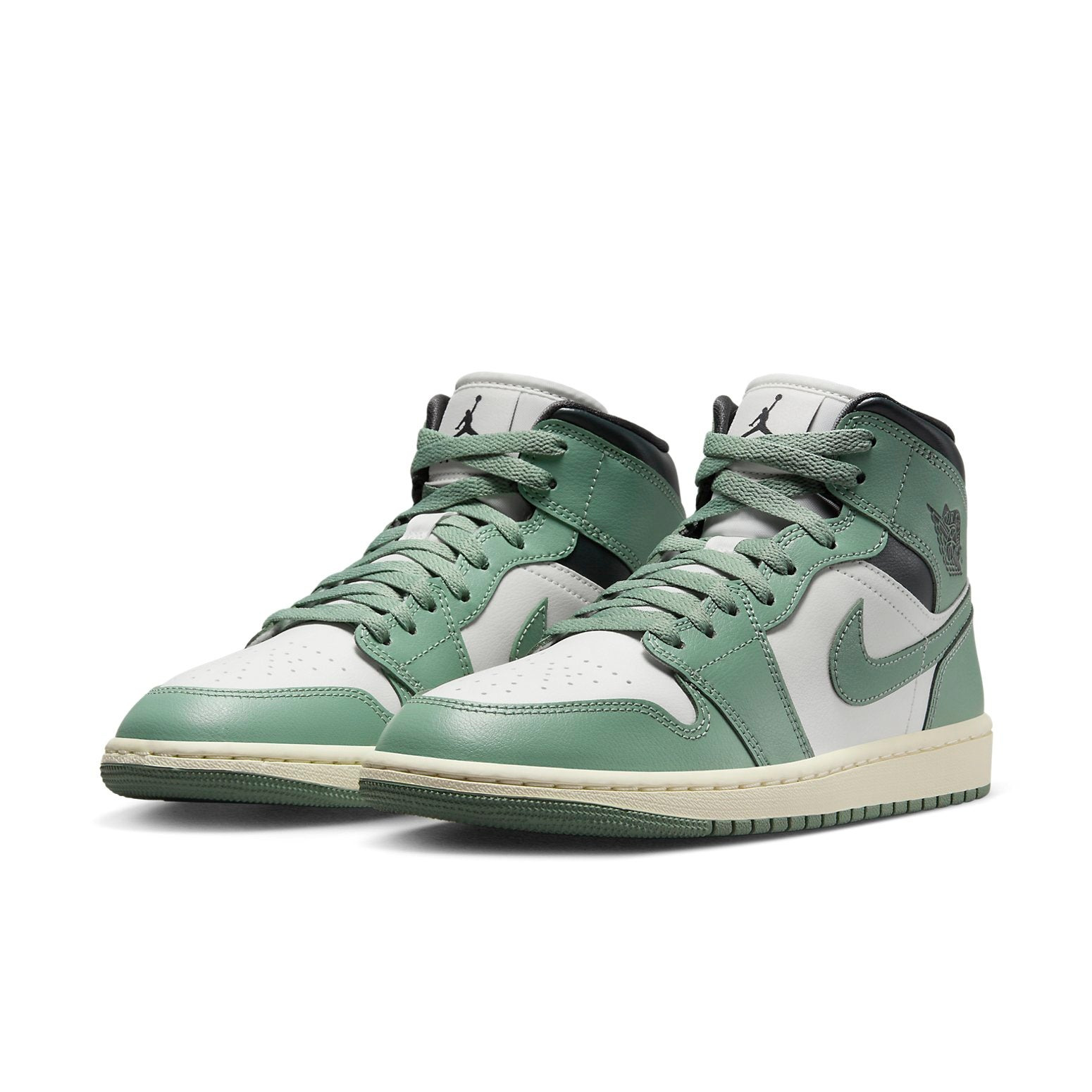 (WMNS) Air Jordan 1 Mid 'Jade Smoke' BQ6472-130 - 2