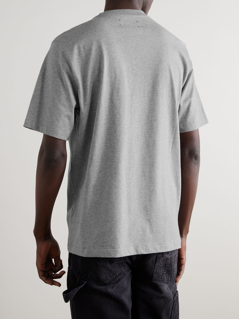 Stencil Logo-Print Cotton-Jersey T-Shirt Gray 3