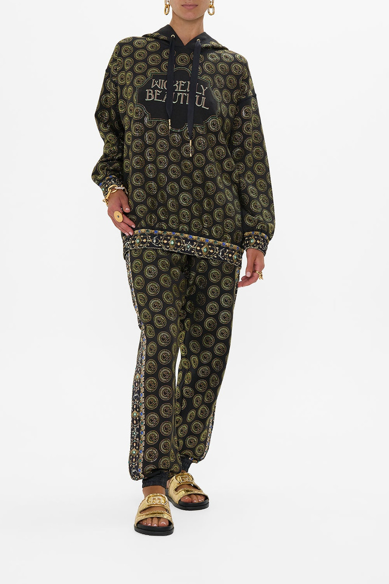 CAMILLA SILK BAND OVERSIZED HOODIE WITH POCKETS outlook