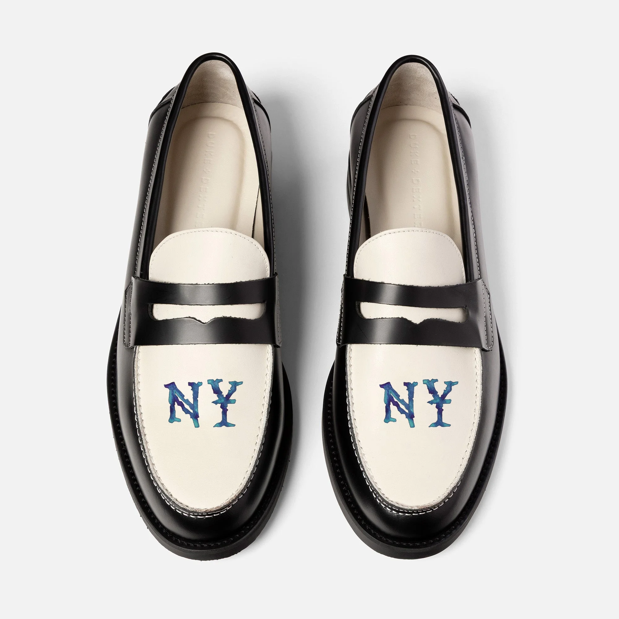 Wilde NY Black + White Penny Loafer - Men's - 1