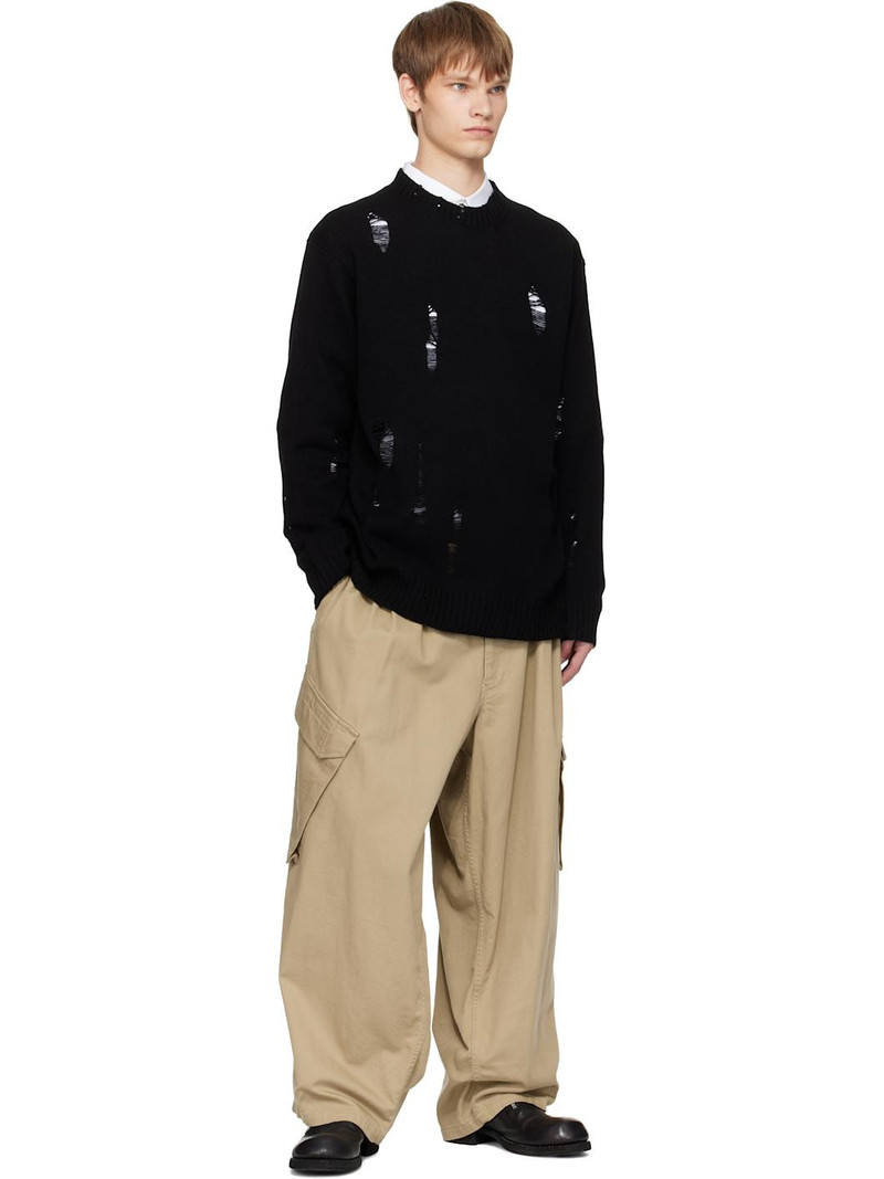 Yohji Yamamoto Beige BS Katsuragi 12Tuck Work Cargo Pants outlook
