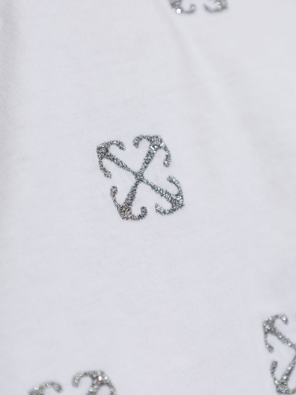 monogram-embroidered cropped t-shirt - 5