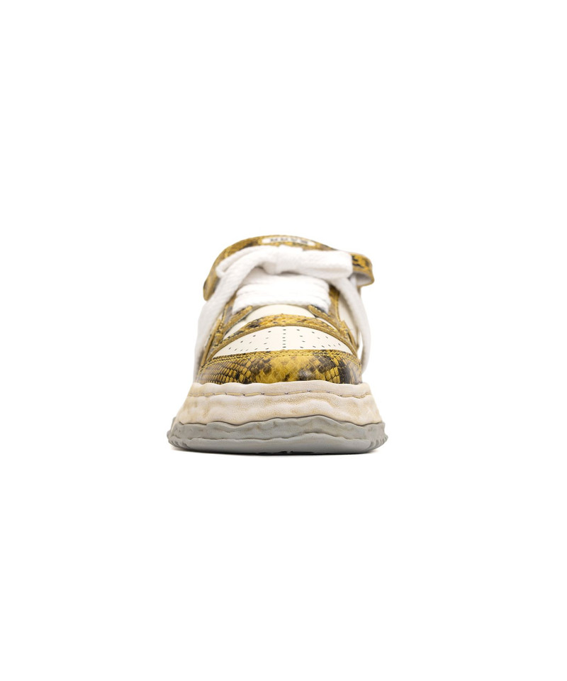 "KEITH" OG Sole Python Printed Leather Low-top Sneaker 32