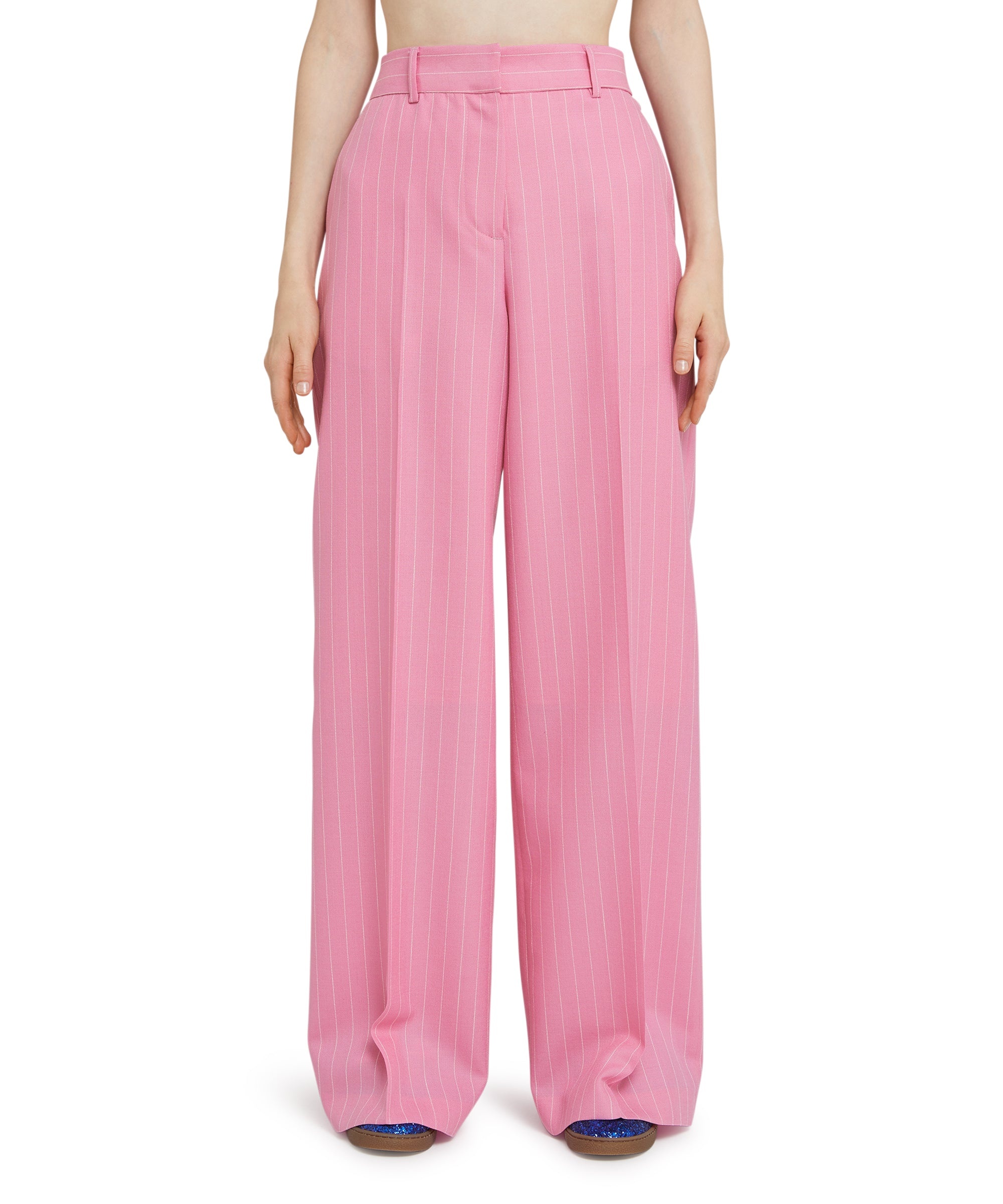 Wool trousers with  "Pinstripe Wool" workmanship - 2