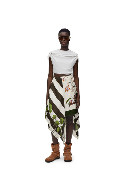 Loewe Asymmetric skirt in silk outlook