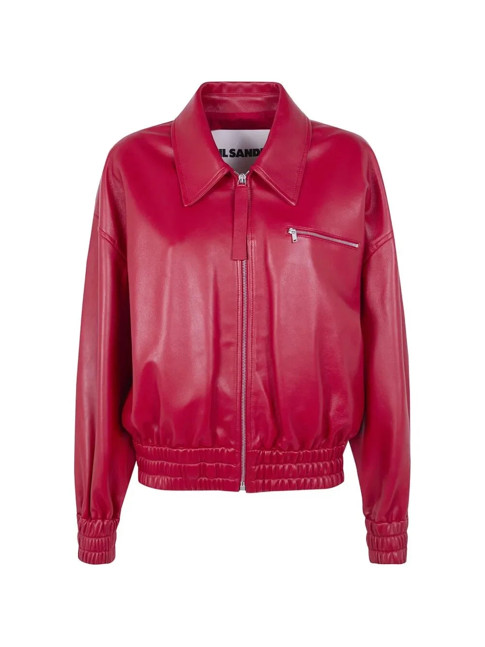 Classic Bomber Leather Jacket - 1